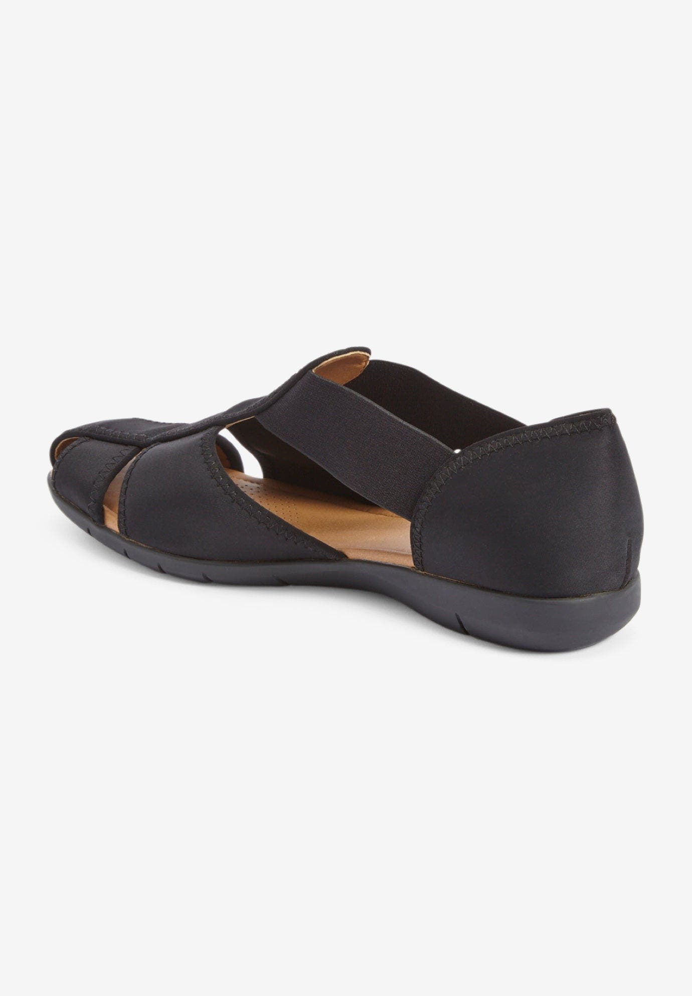 Comfortview The Cheryl Flat, Alternate, color, Black