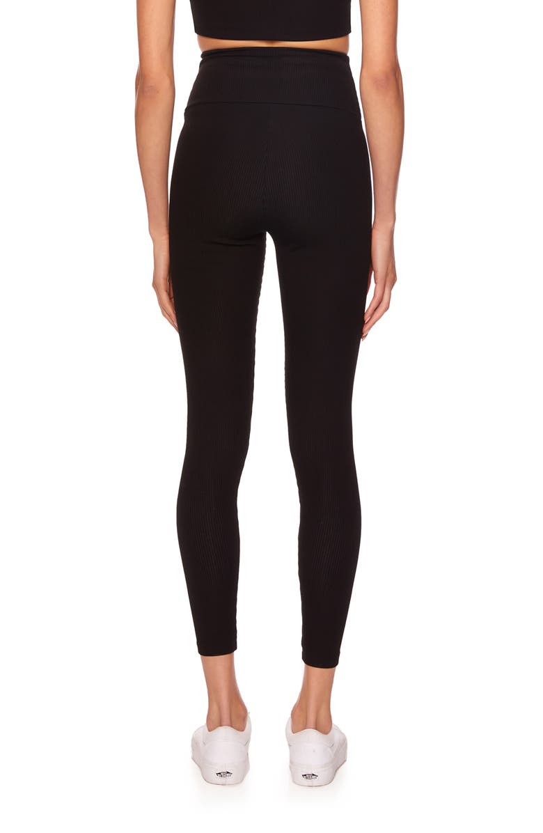 Susana Monaco Rib High Waist Leggings, Alternate, color, 
