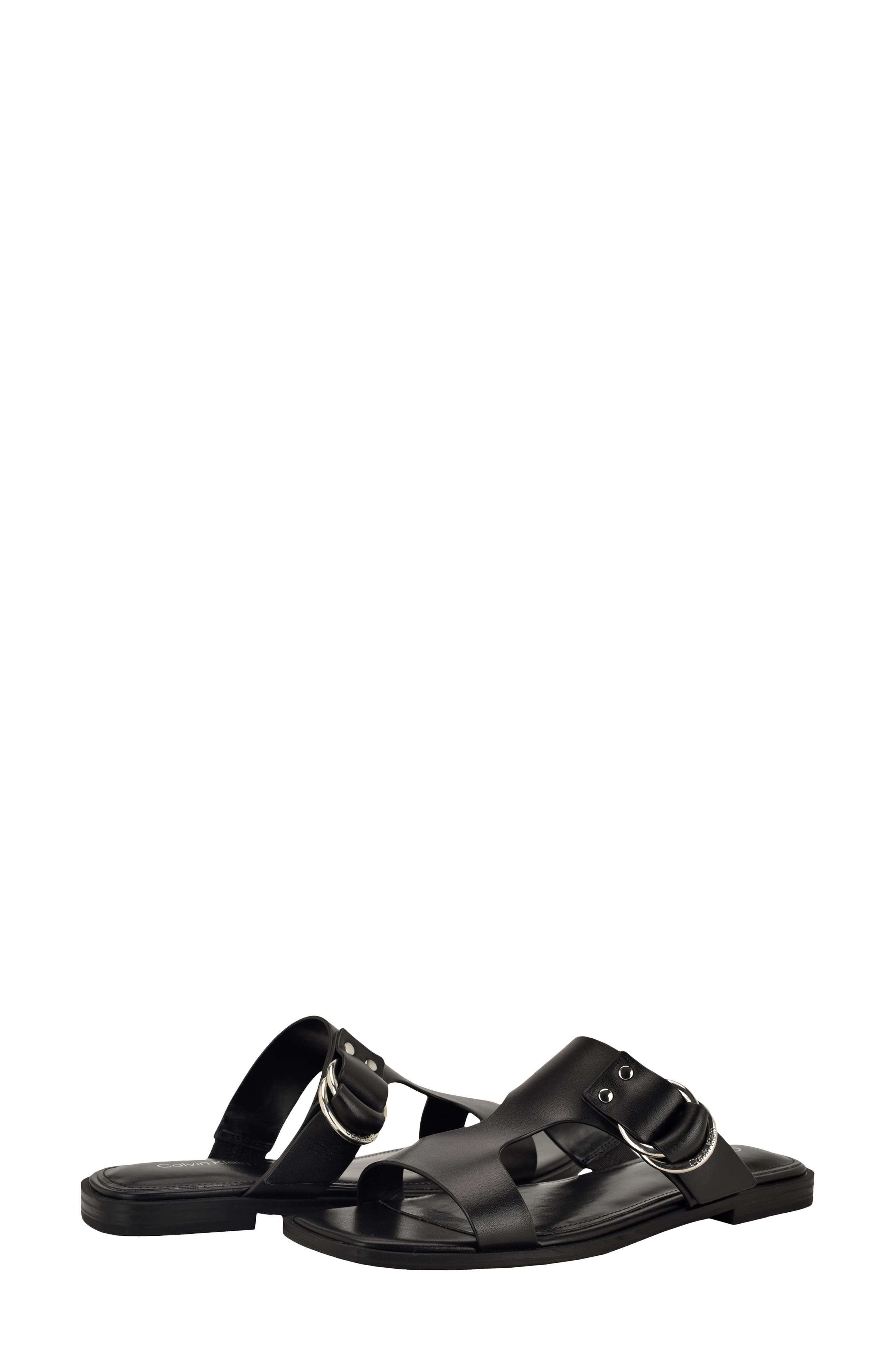 Calvin Klein Meritt Slide Sandal, Alternate, color, Black 001
