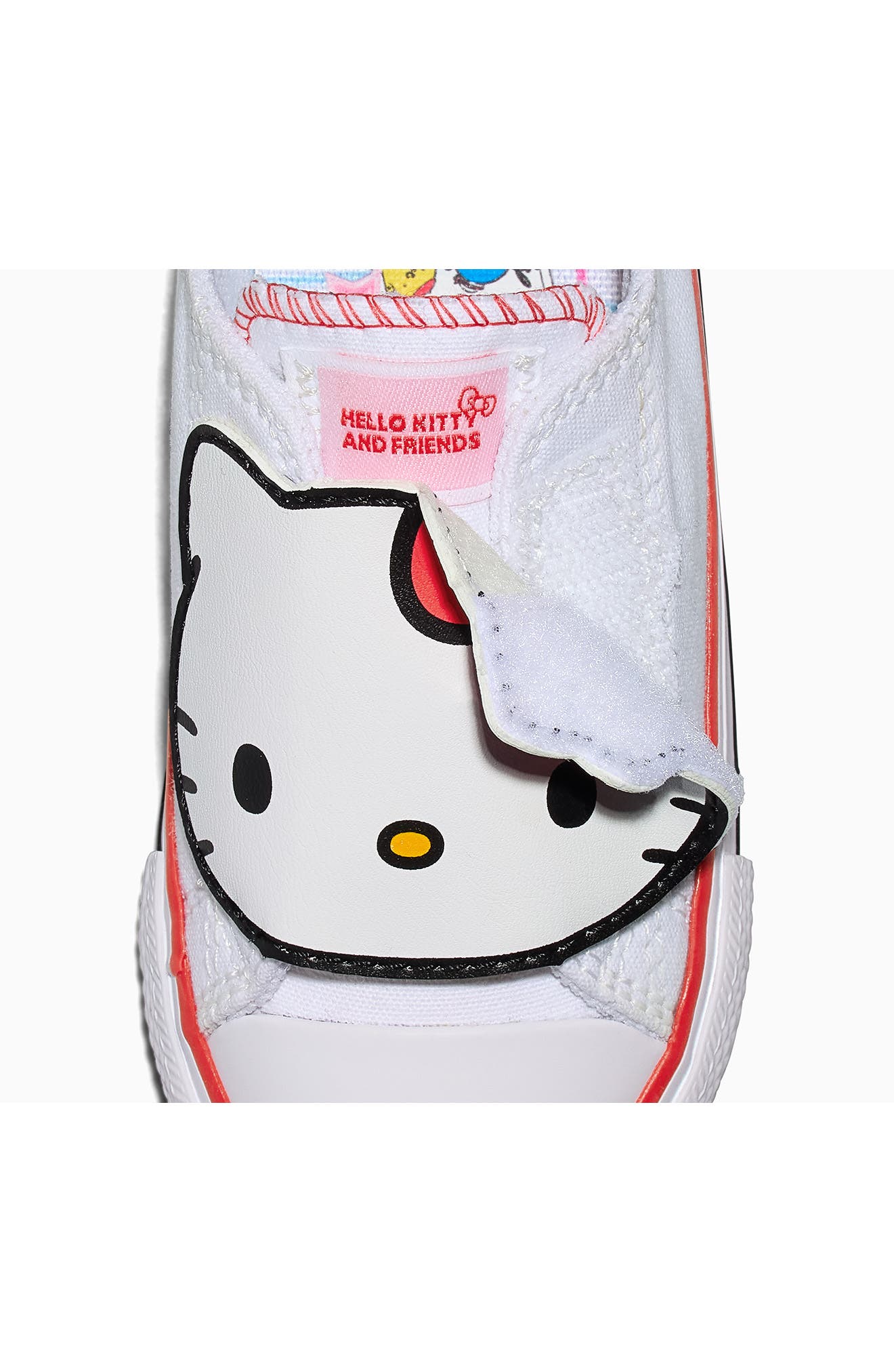 Converse Hello Kitty Chuck Taylor<sup>®</sup> All Star<sup>®</sup> 2V Sneaker, Alternate, color, 