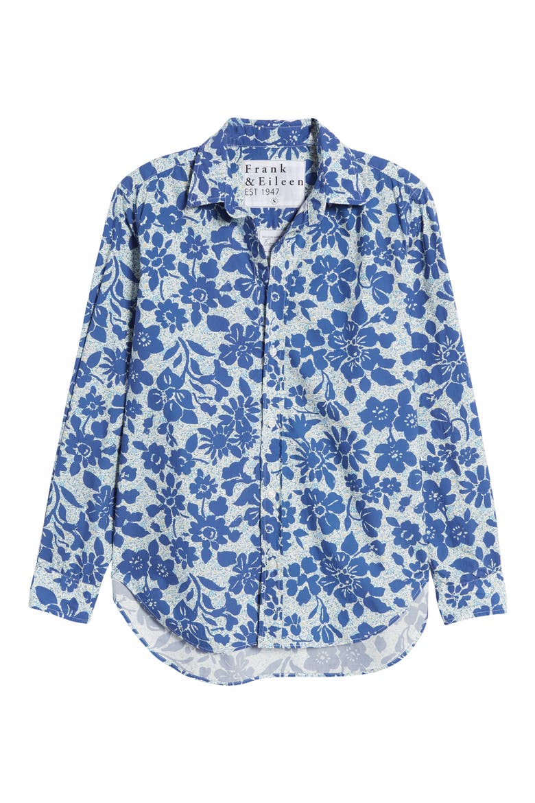 Frank Floral Print Cotton Button-Up Shirt, Alternate, color, LARGE PRINT W/ MINI FLOWERS