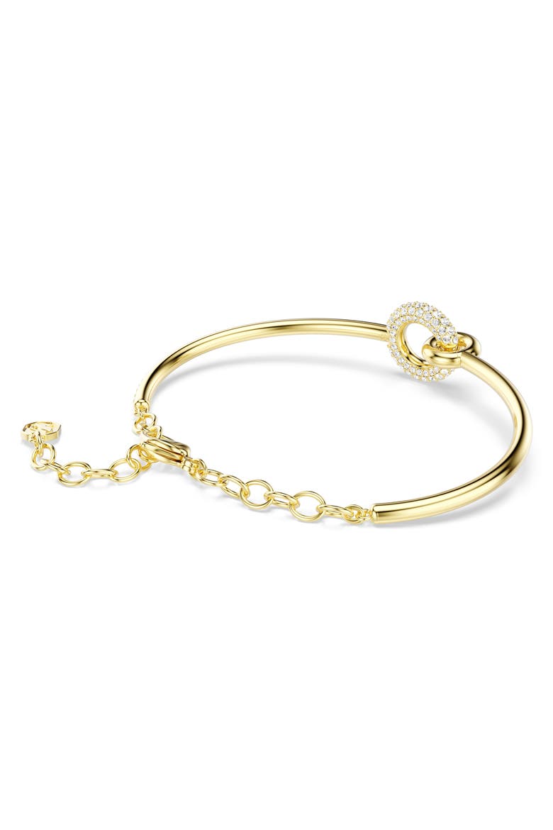 Dextera Pavé Crystal Bracelet, Alternate, color, GOLD
