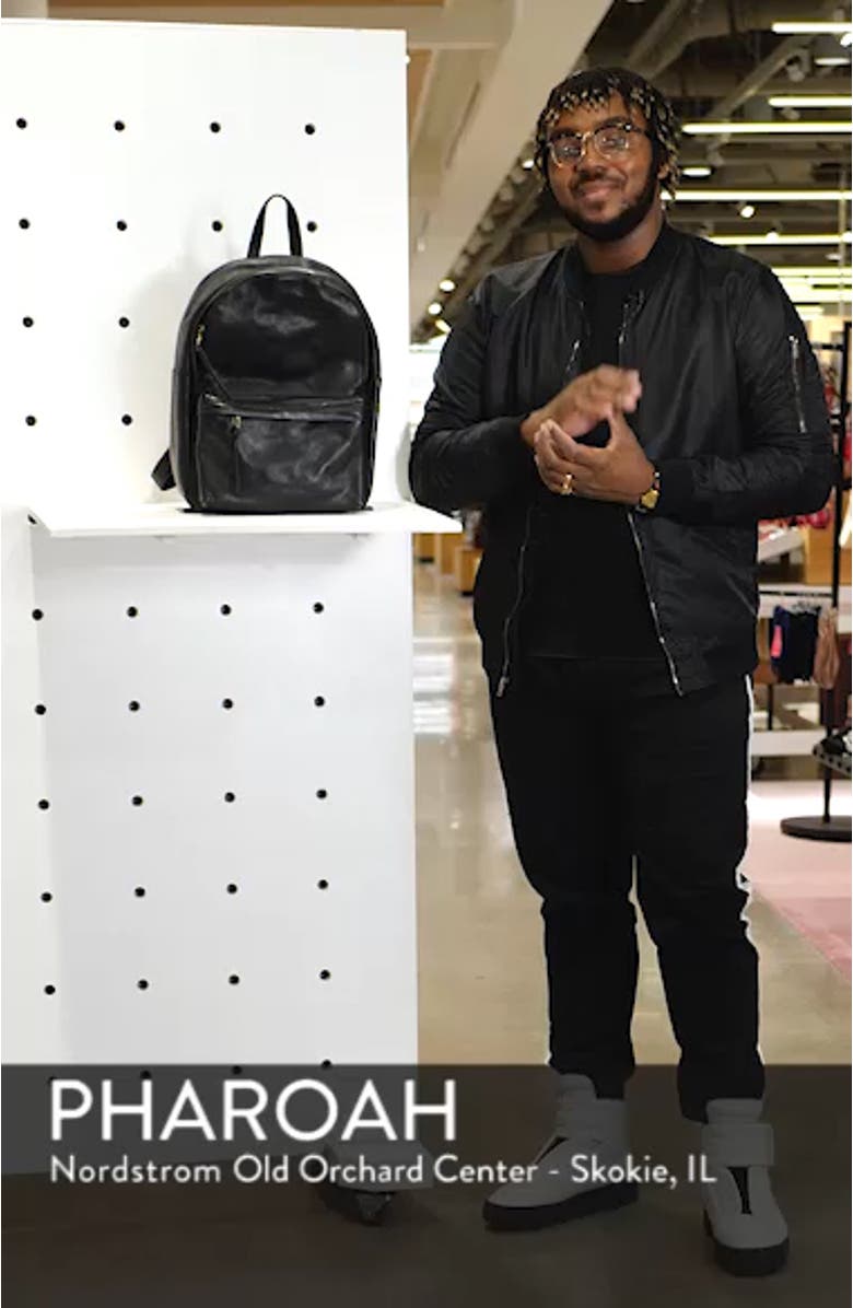 Lorimer Leather Backpack, sales video thumbnail