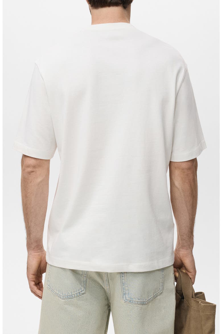 Relaxed Fit Solid Cotton T-Shirt, Alternate, color, OFF WHITE