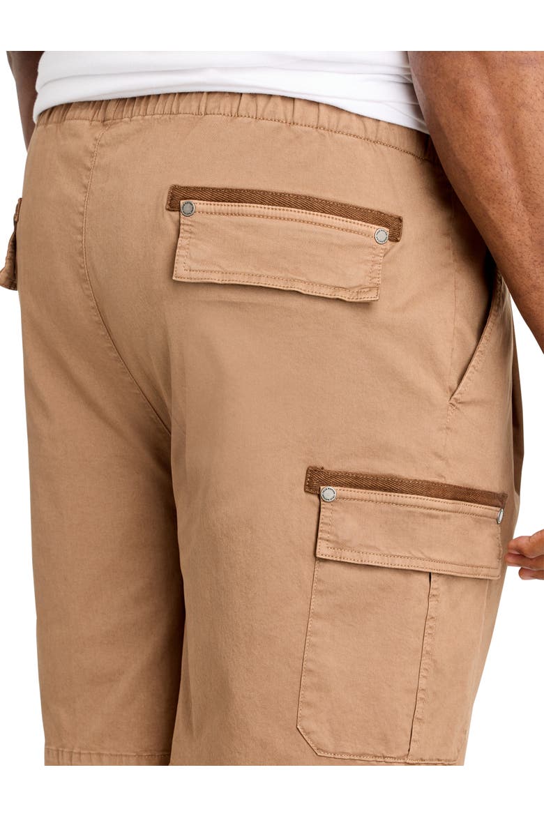 Big & Tall Athletic Fit Drawstring Cargo Shorts, Alternate, color, PORTABELLA