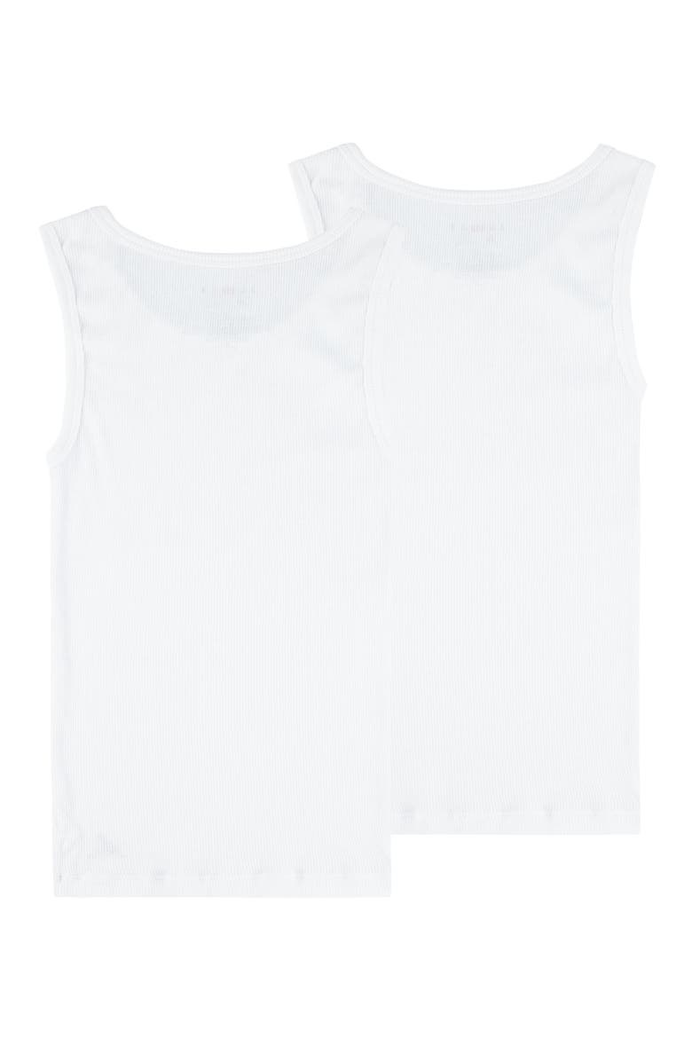 Kids' 2-Pack Ribbed Tank Tops, Alternate, color, 001WHITE