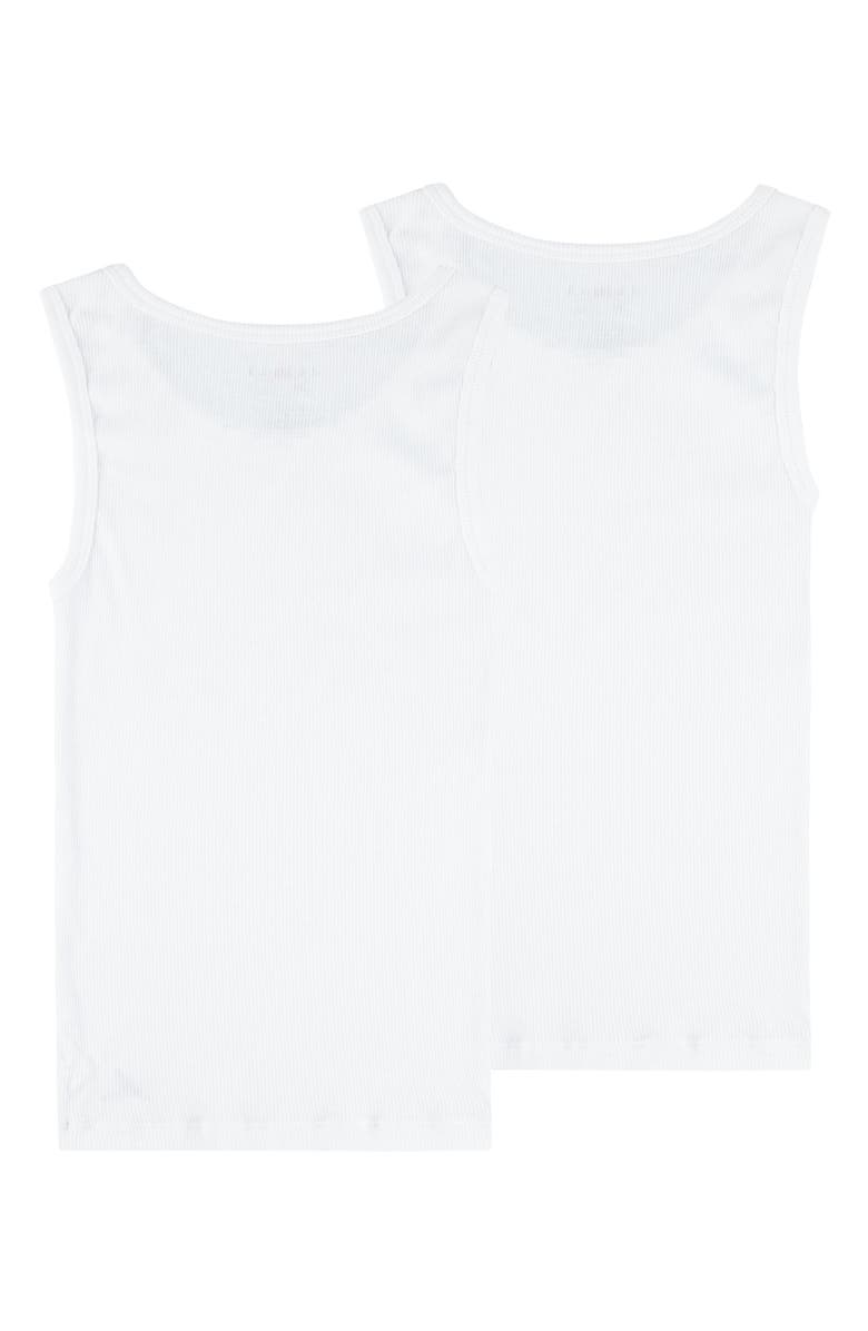Jordan Kids' 2-Pack Ribbed Tank Tops, Alternate, color, 001White