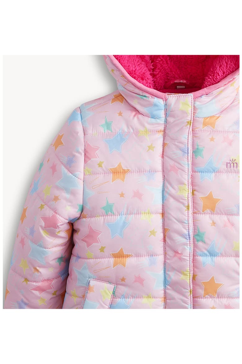 Kids' Stars Puffer Jacket, Alternate, color, PINK