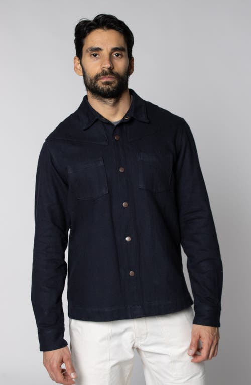 Leisure Lab Bronco Button Up In Blue