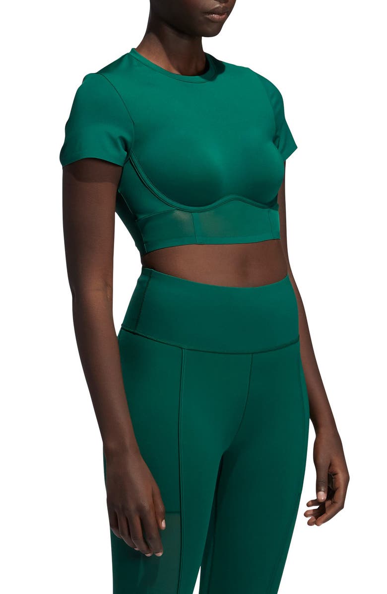 adidas x IVY PARK Corset Crop Top, Alternate, color, 