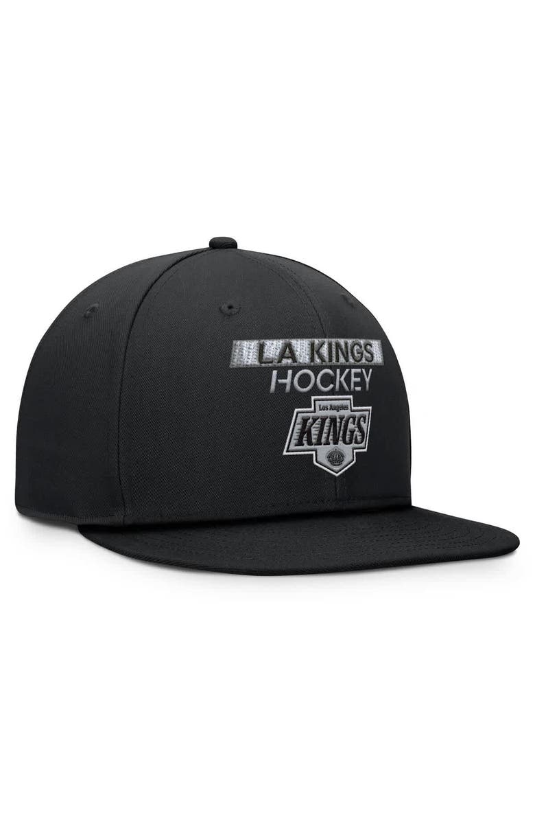 FANATICS Men's Fanatics Black Los Angeles Kings Authentic Pro Prime Snapback Hat, Alternate, color, Black