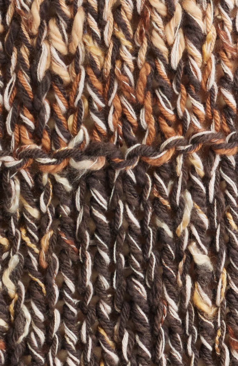 Free People Flea Market Crop Marled Cotton Blend Sweater, Alternate, color, Neutral Combo