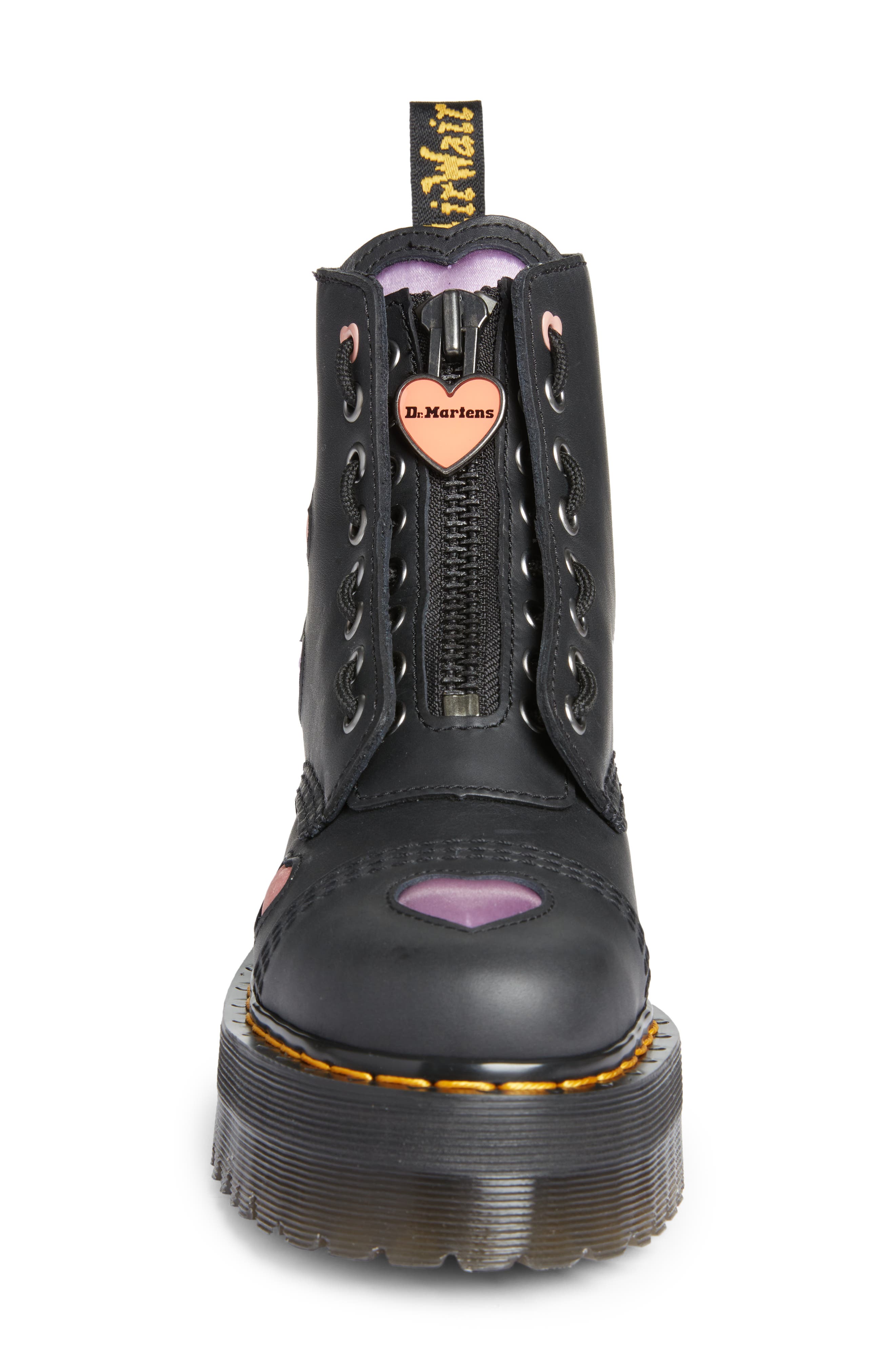 Dr. Martens Sinclair Hearts Platform Boot, Alternate, color, 