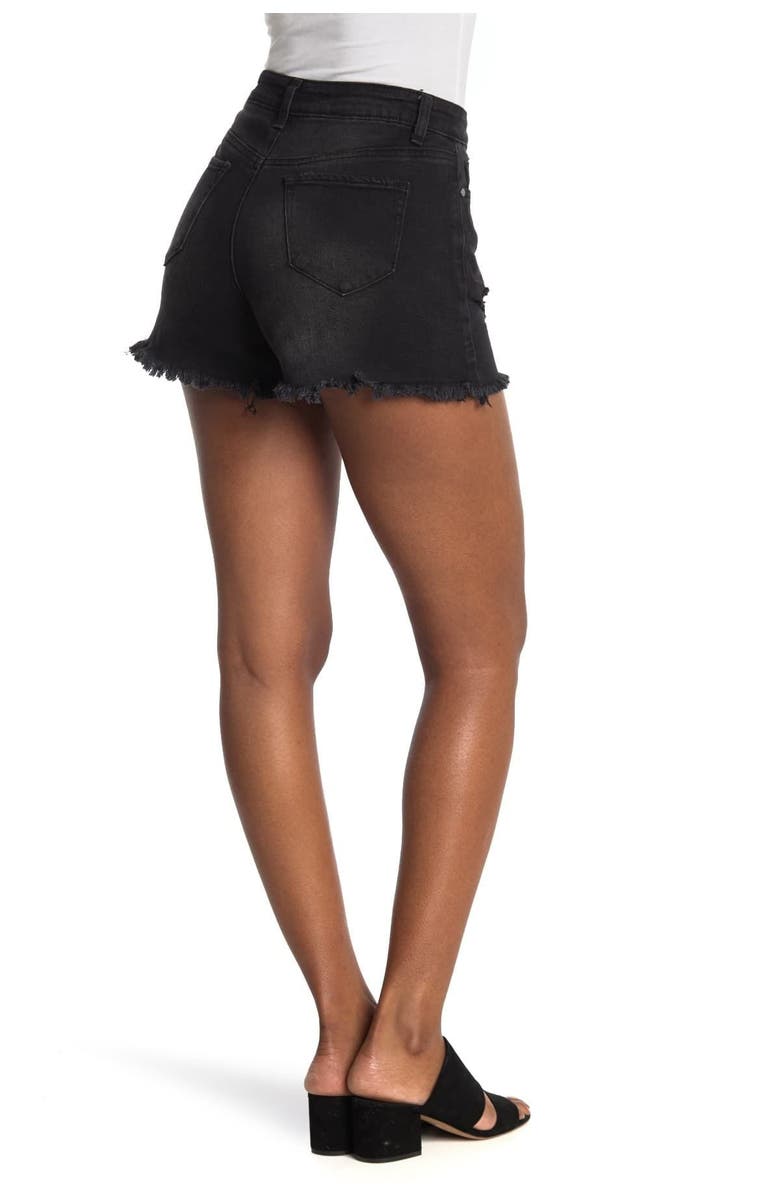 Abound Frayed Hem Sustainable Denim Shorts, Alternate, color, 