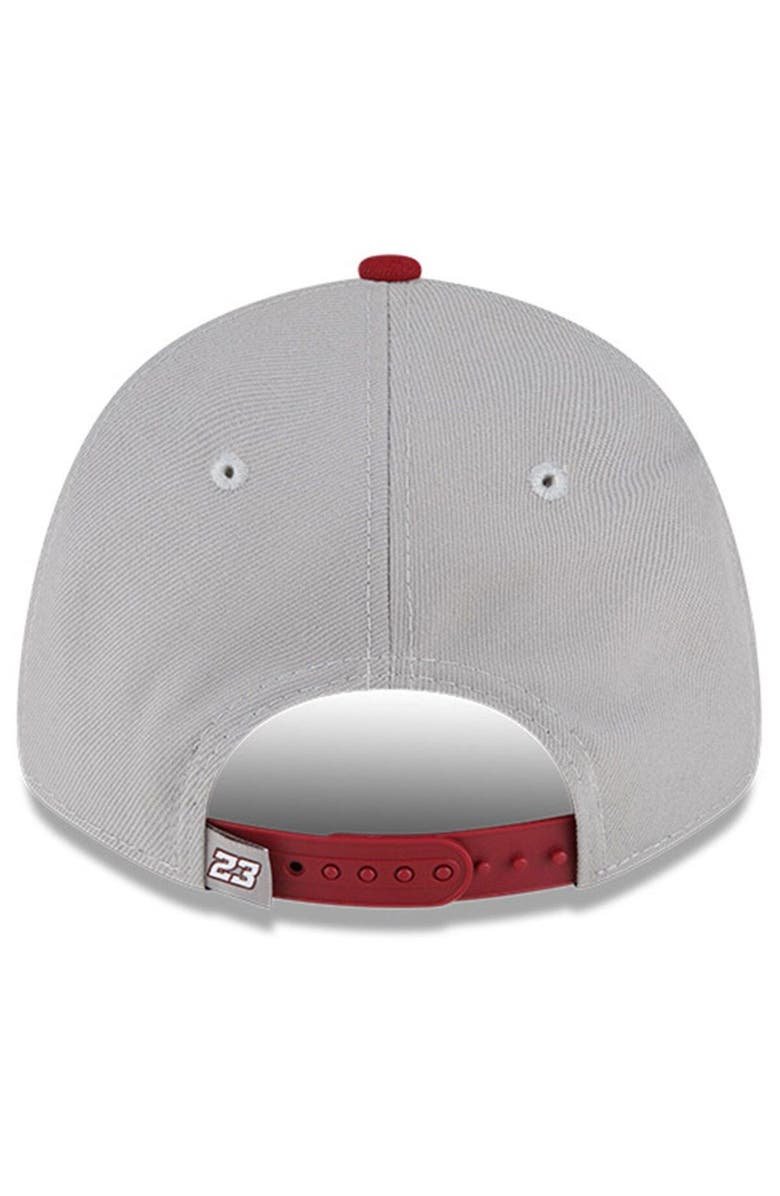 New Era Men's New Era Gray/Maroon Bubba Wallace 9FORTY Dr. Pepper Big Number Snapback Adjustable Hat, Alternate, color, 