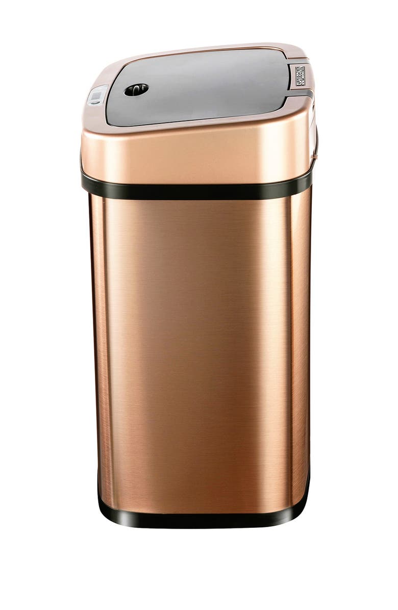 NINESTARS Gold Motion Sensor Trash Can - 3.1 gallons, Alternate, color, 