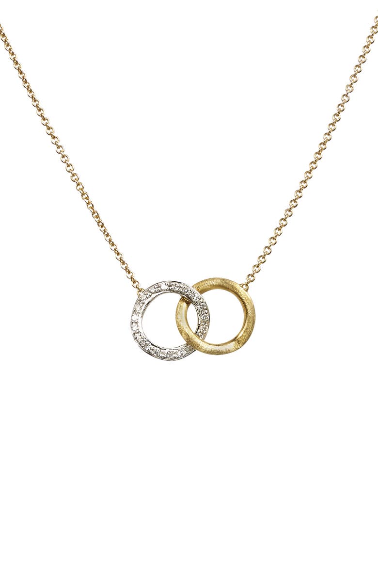 Marco Bicego Delicati Pavé Diamond Pendant Necklace, Main, color, 