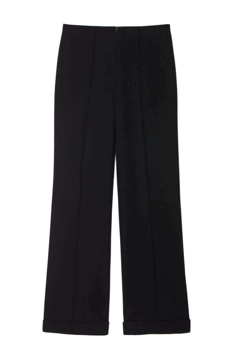 SANDRO Straight-leg trousers, Alternate, color, Black