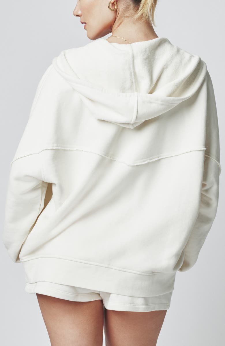 Florence by Mills Embroidered Full Zip Hoodie, Alternate, color, Jet Stream