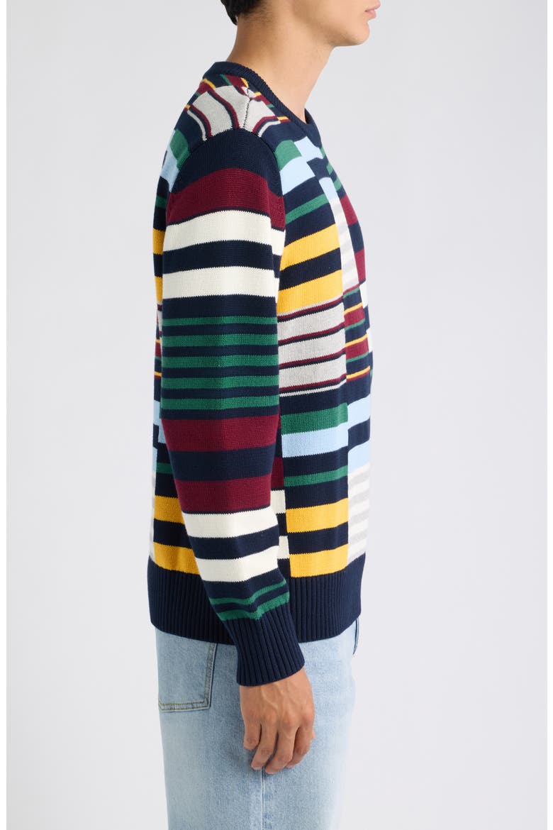 Colorblock Stripe Sweater, Alternate, color, MULTI-COLOR