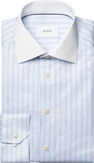 Eton Slim Fit Stripe Dress Shirt