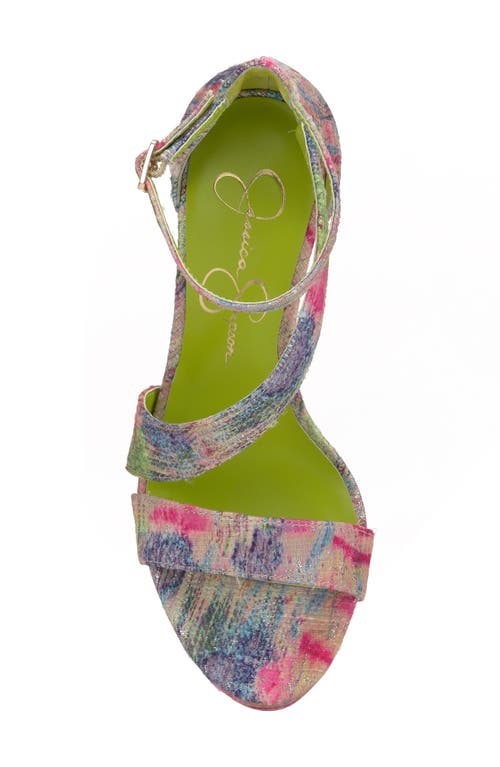 Jessica Simpson Iley Ankle Strap Platform Sandal In Garden Dream
