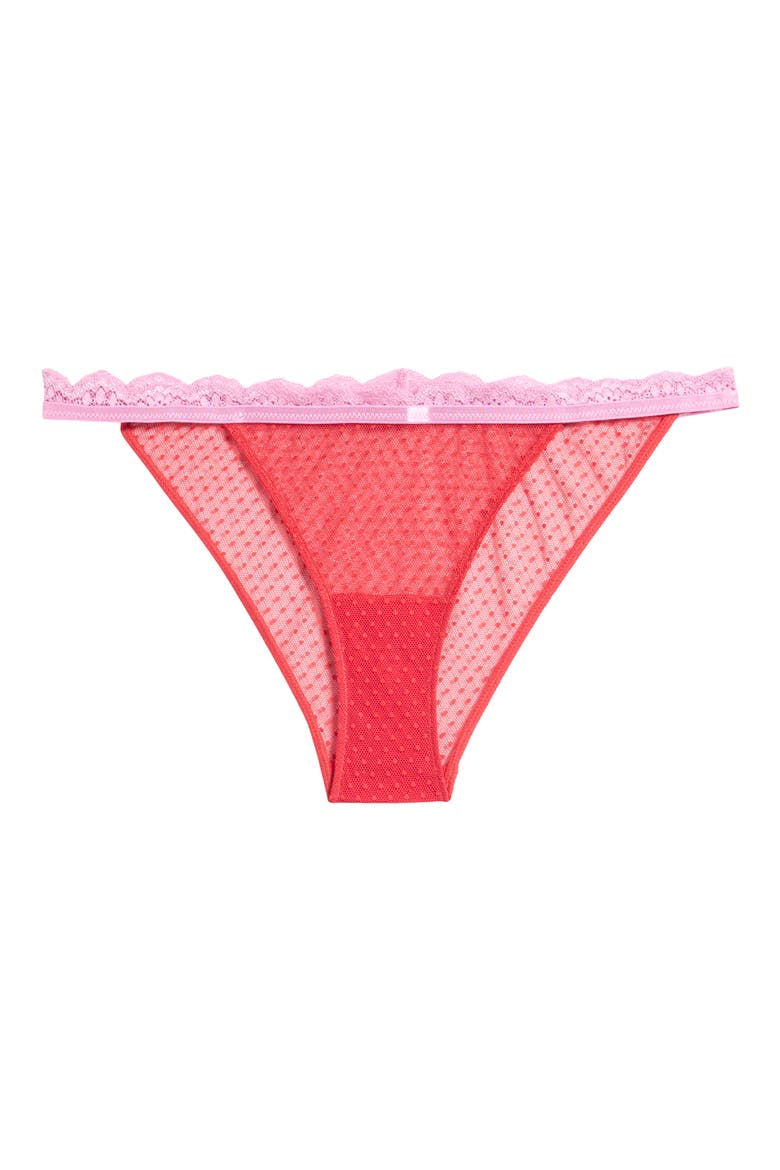 Intimately FP Midweek Bikini, Alternate, color, PINK AND RED COMBO