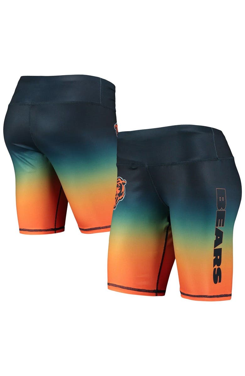 FOCO Women's FOCO Navy Chicago Bears Gradient Biker Shorts, Main, color, 