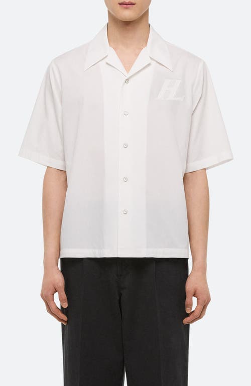 Helmut Lang Boxy Soft Broad Poplin Camp Shirt