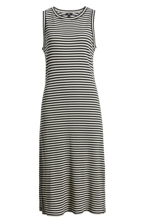 Rails Striped Tank Dress In Black Birch Stripe