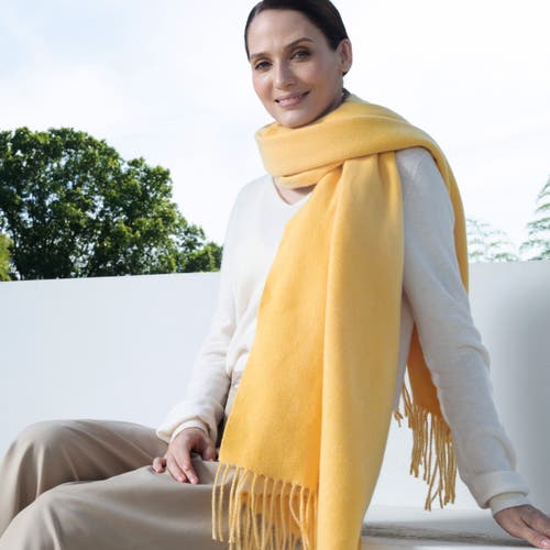 Youzey The Victoria Scarf In Yellow