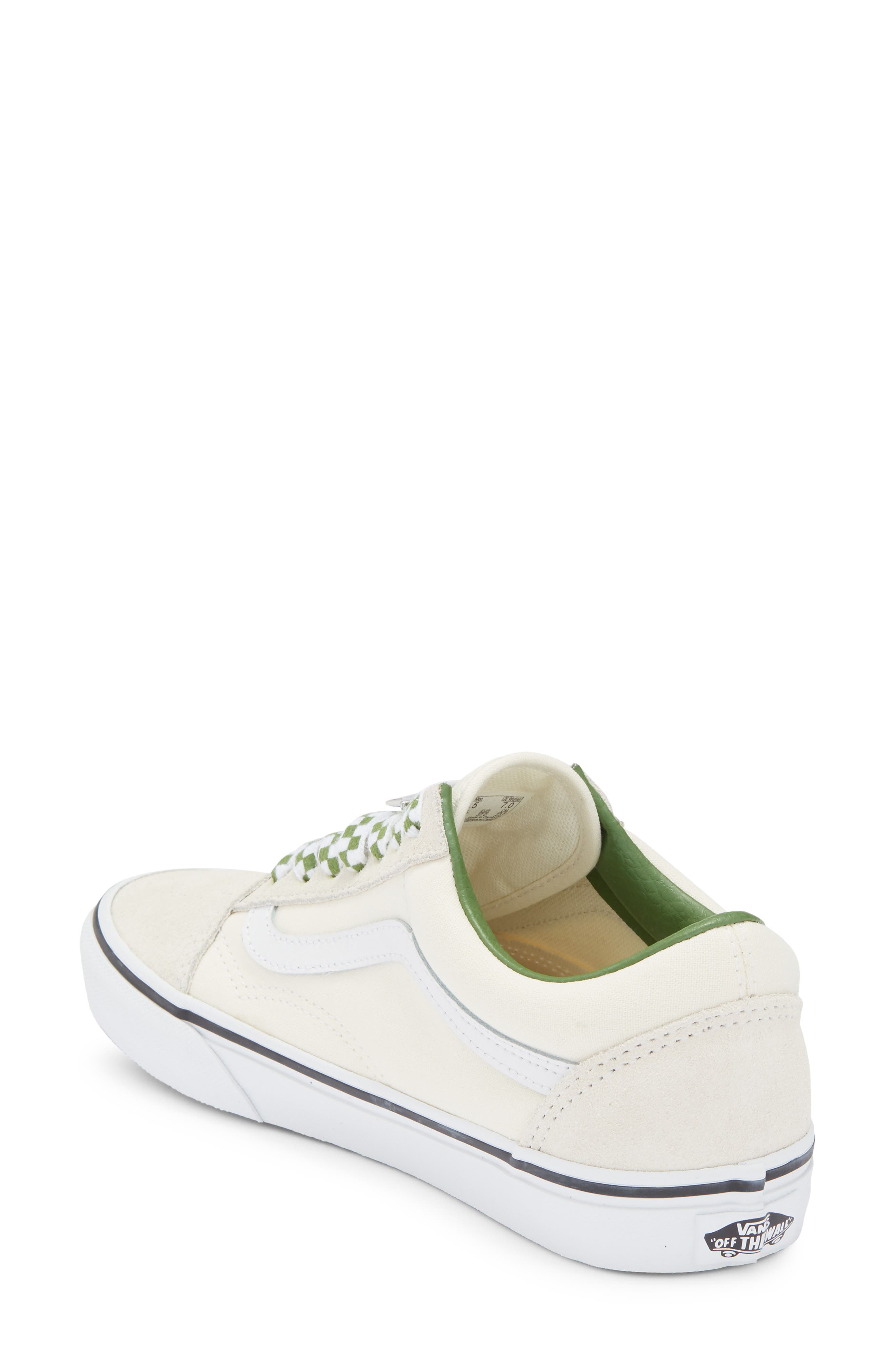 Vans Old Skool Sneaker, Alternate, color, Marshmallow/Green