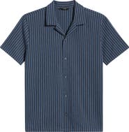 Vince Terra Stripe Cabana Terry Cloth Camp Shirt