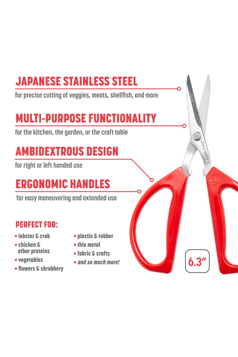Original Unlimited Kitchen Scissors 2-Pack, Alternate, color, RED