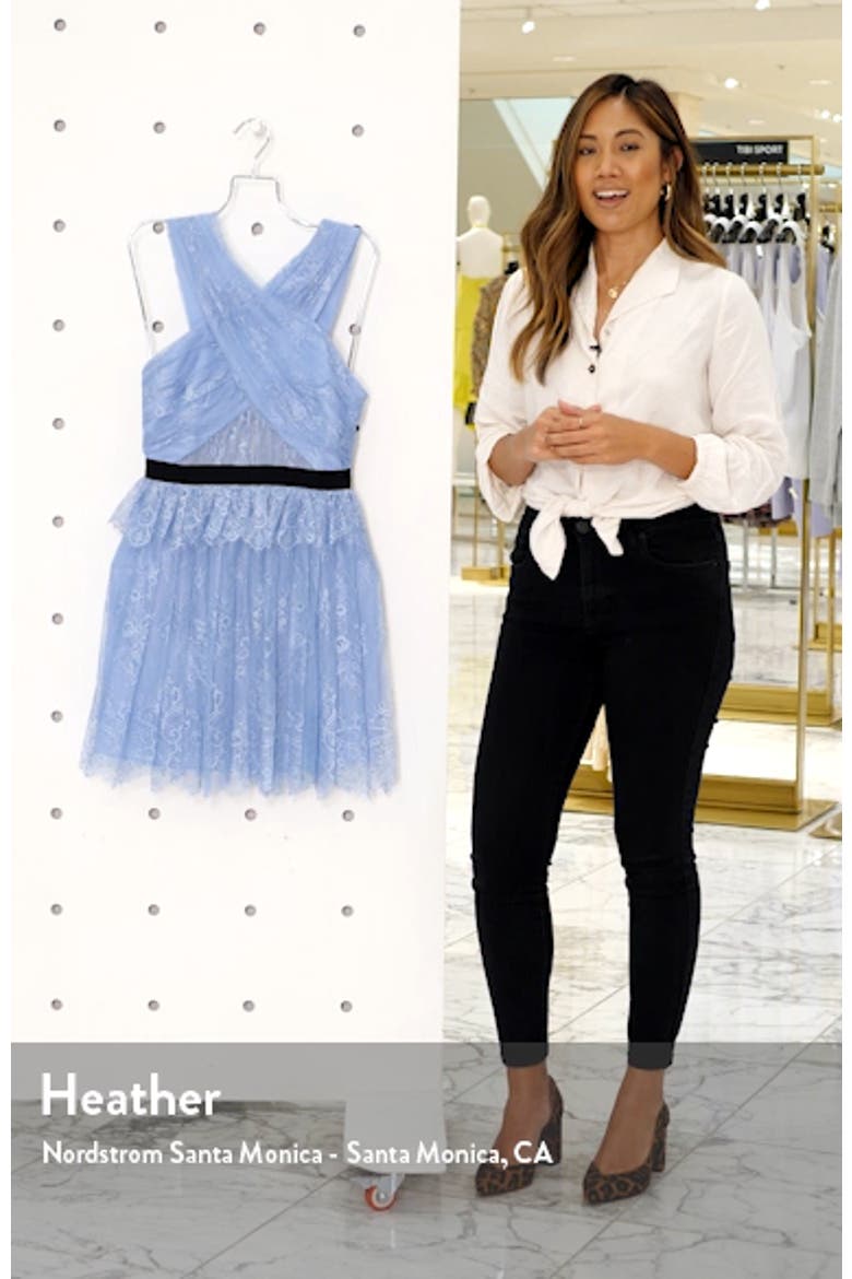 Cross Front Lace Minidress video