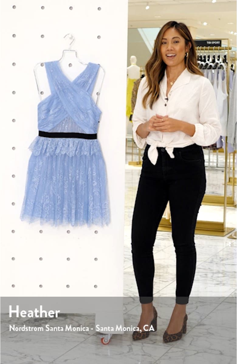 Cross Front Lace Minidress, sales video thumbnail