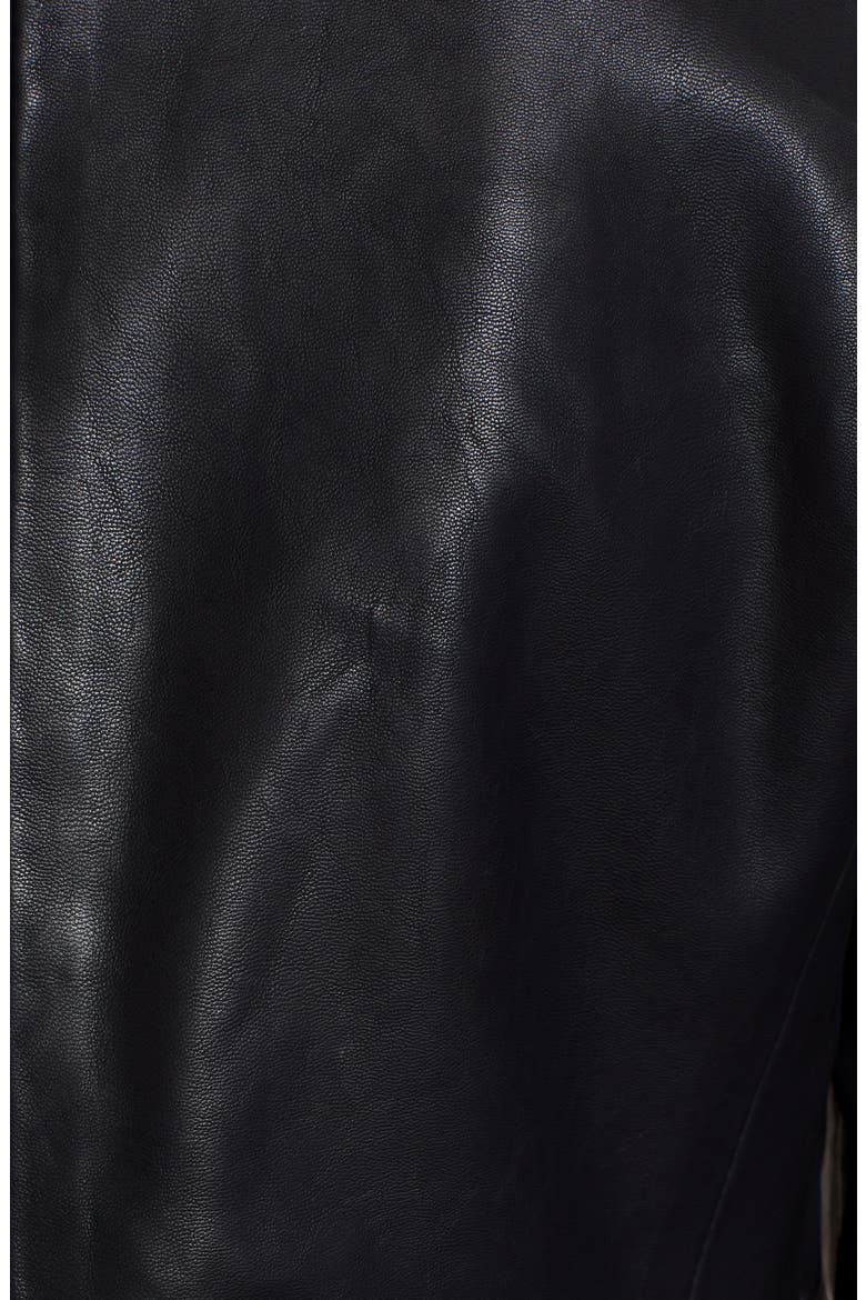 Faux Leather Blazer, Alternate, color, MEAN STREETS