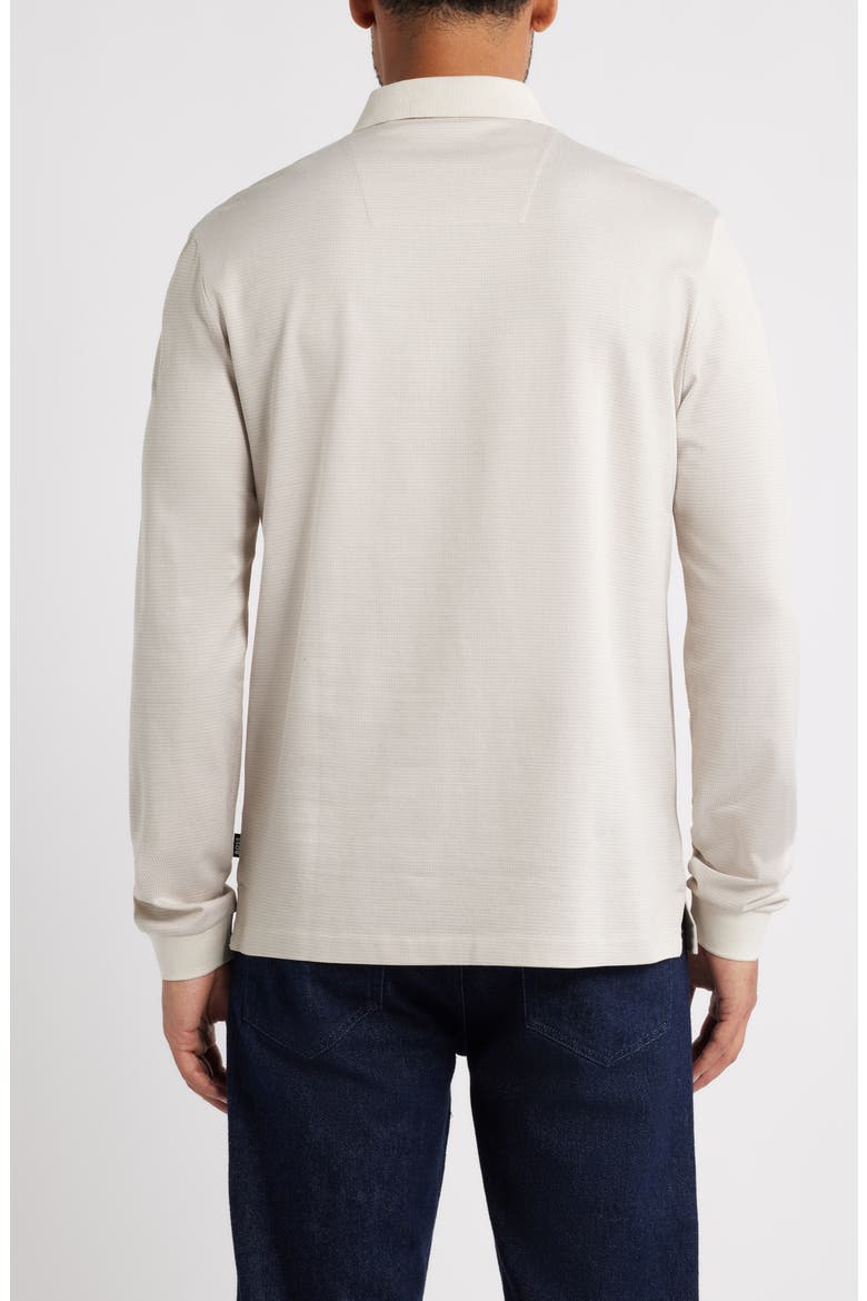 Pado Long Sleeve Cotton Polo, Alternate, color, OPEN WHITE