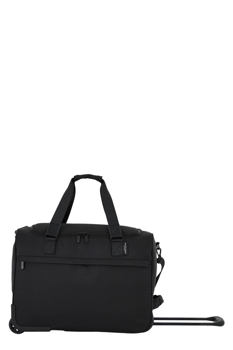Eindhoven Rolling Weekender Bag, Main, color, BLACK