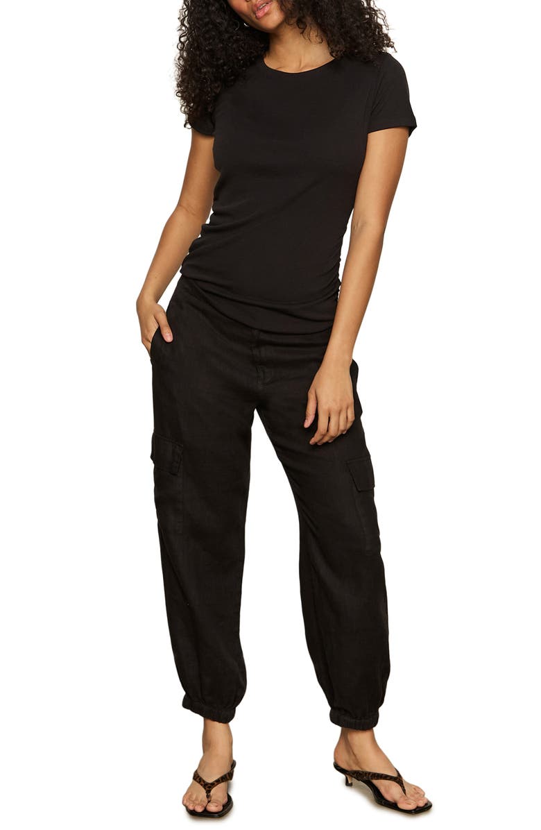 Sanctuary Dressy Side Ruched Top, Alternate, color, 