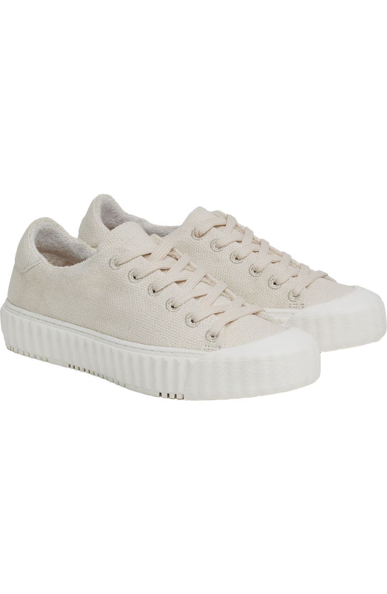 Celtic & Co. Lace Up Recyc Canvas Low Top Sneakers, Main, color, Ecru