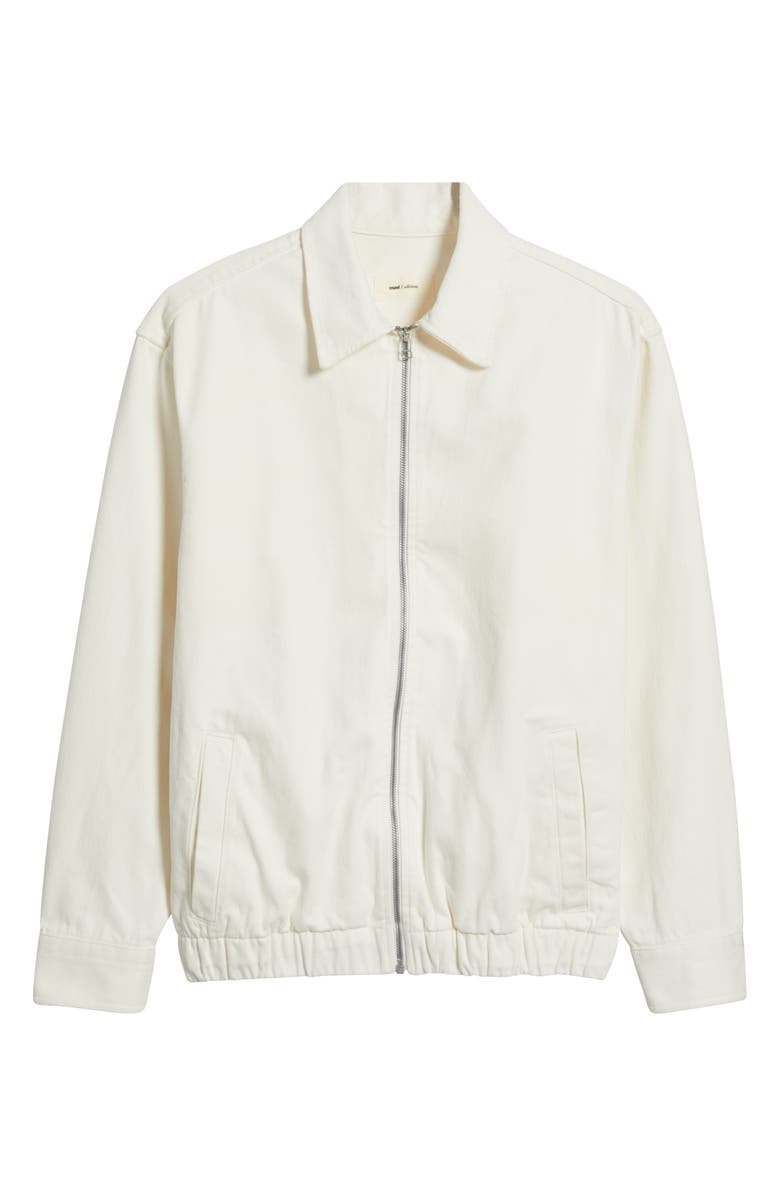 Mavi Jeans Full Zip Sweatshirt, Alternate, color, Antique White