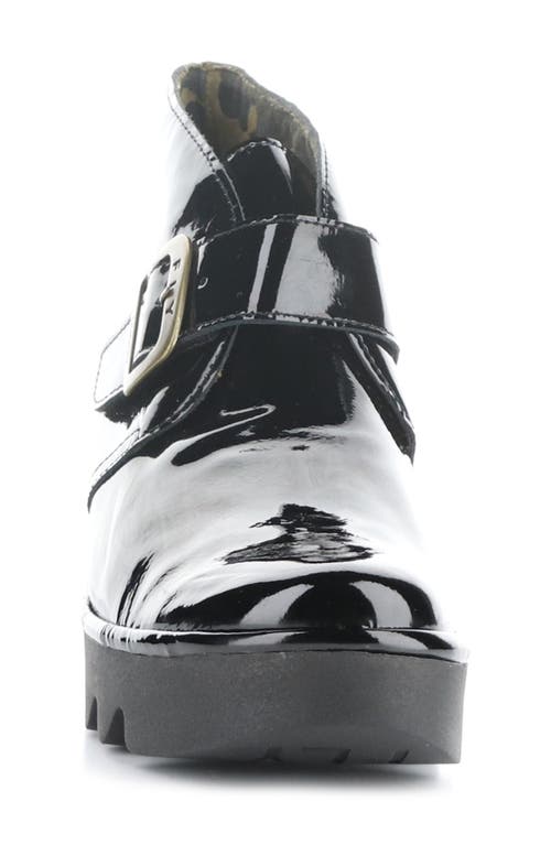 Fly London Birt Wedge Bootie In Black