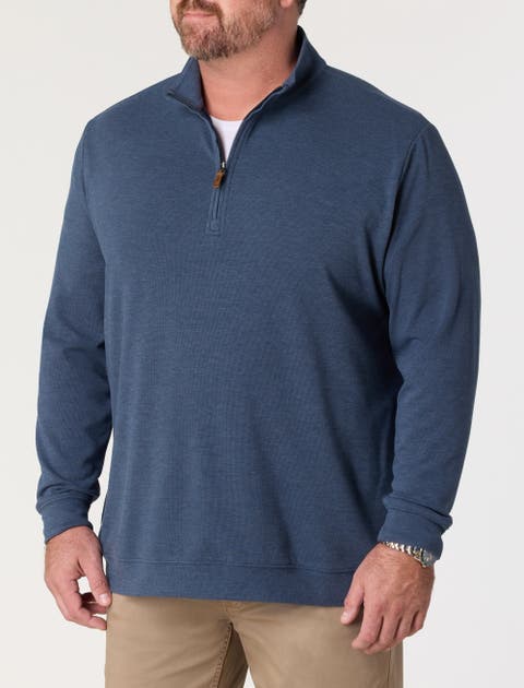Big & Tall Cloud 1/4-Zip Sweater