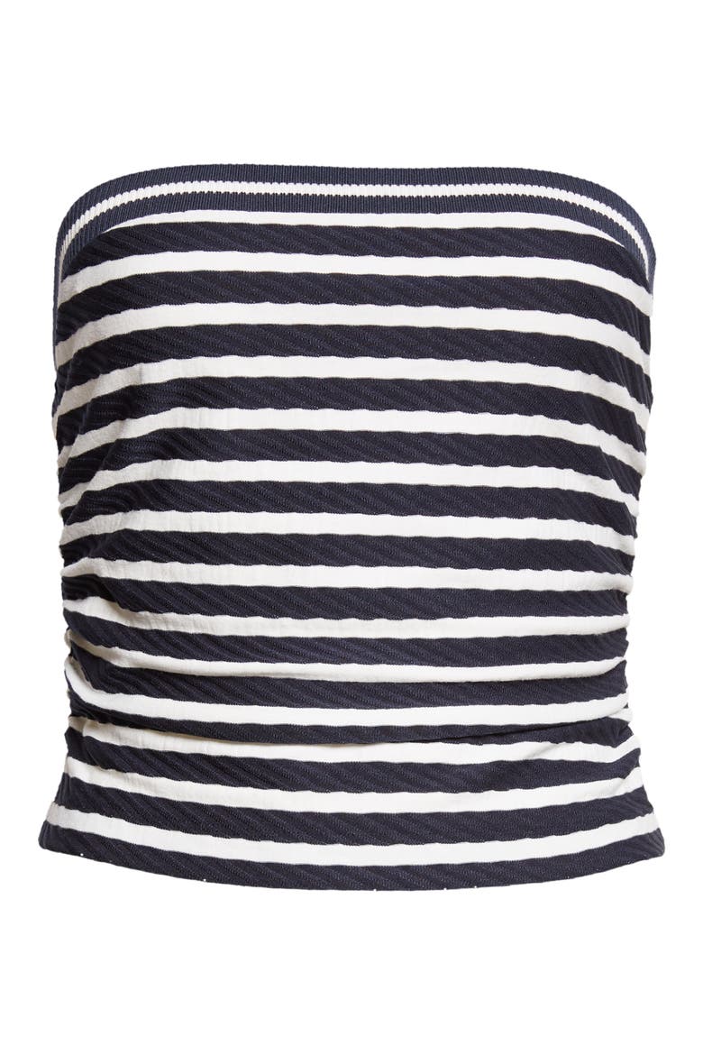 Raya Stripe Strapless Top, Alternate, color, NAVY STRIPE