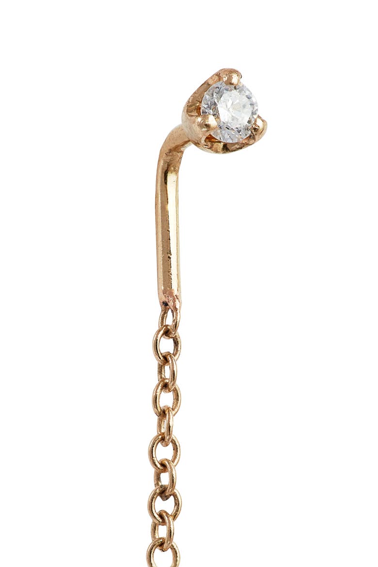 Diamond Threader Earrings, Alternate, color, YELLOW GOLD