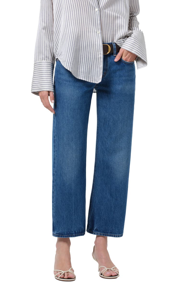 Citizens of Humanity Faye Ankle Straight Leg Jeans, Alternate, color, Azure Blue