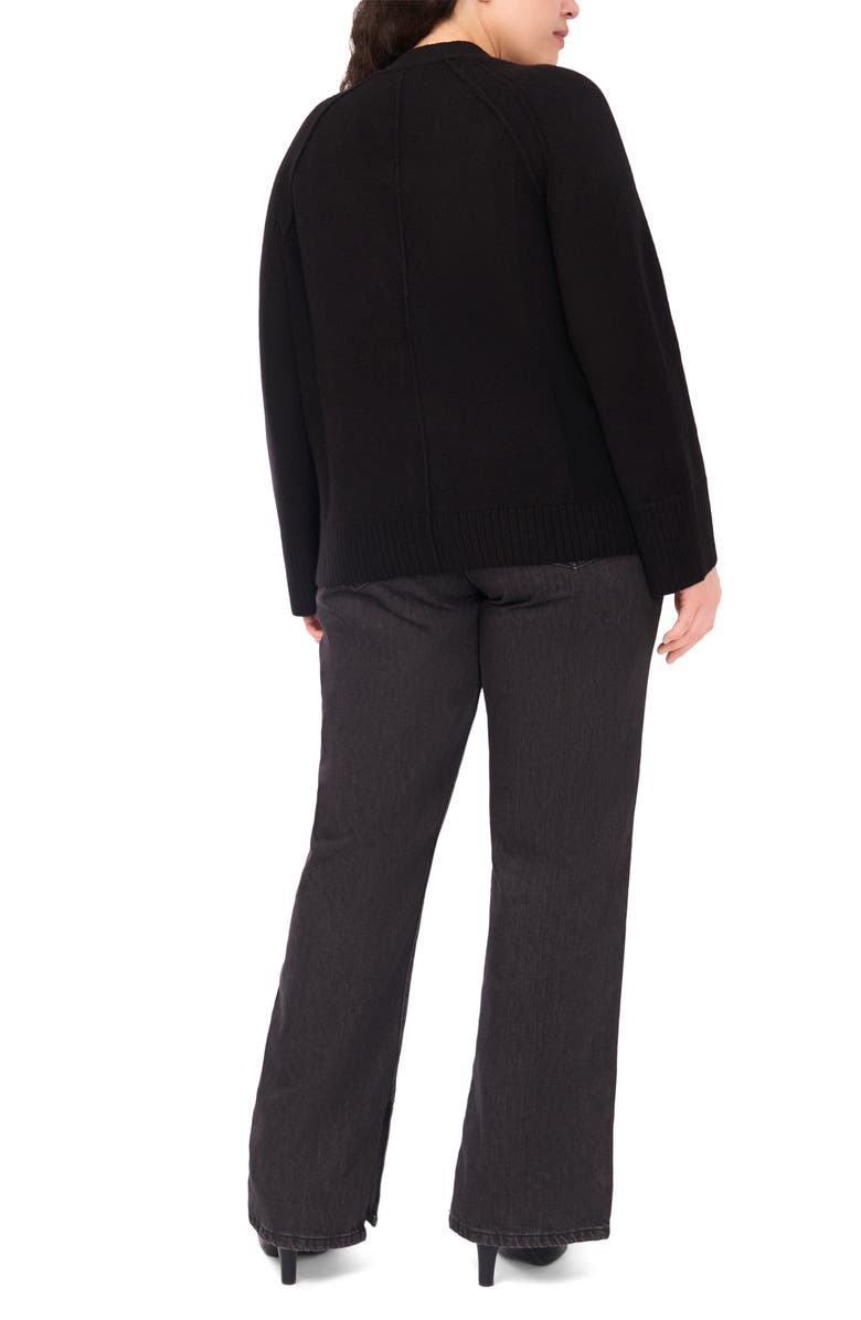 Halogen<sup>®</sup> Raglan Sleeve V-Neck Cardigan, Alternate, color, Rich Black