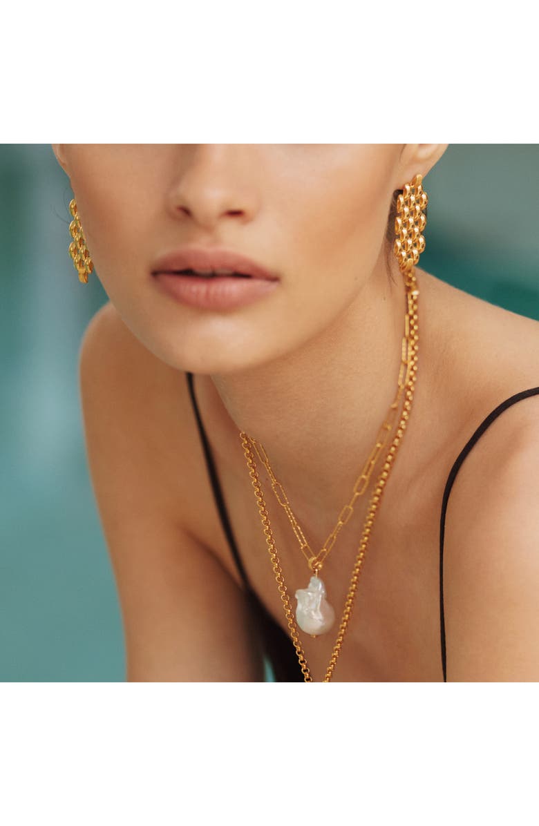 Monica Vinader Heirloom Chain Cocktail Drop Earrings, Alternate, color, 18Ct Gold On Sterling Silver