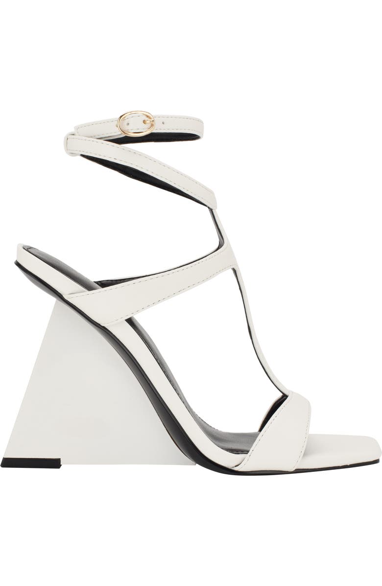 GUESS Bacio Wedge Sandal, Alternate, color, White